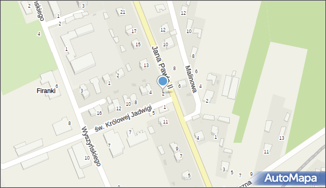 Skopanie, św. Królowej Jadwigi, 2, mapa Skopanie