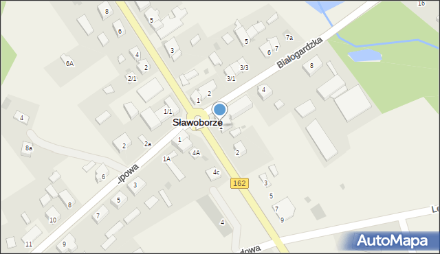 Sławoborze, Świdwińska, 1, mapa Sławoborze
