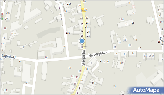 Słupsk, św. Piotra, 19, mapa Słupska