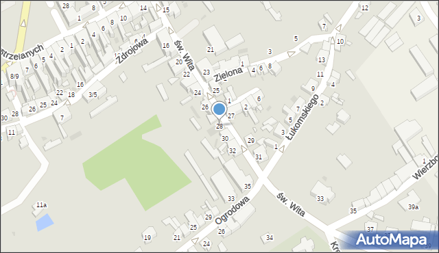 Śmigiel, św. Wita, 28, mapa Śmigiel