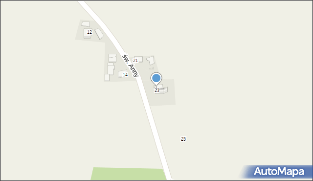 Smolice, św. Anny, 23, mapa Smolice
