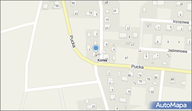 Smolno, św. Rocha, 1a, mapa Smolno