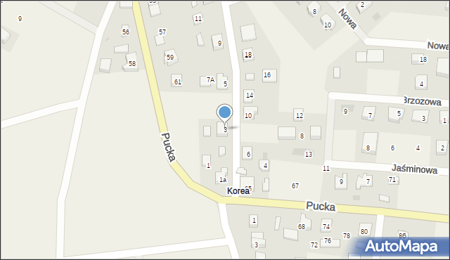 Smolno, św. Rocha, 3, mapa Smolno