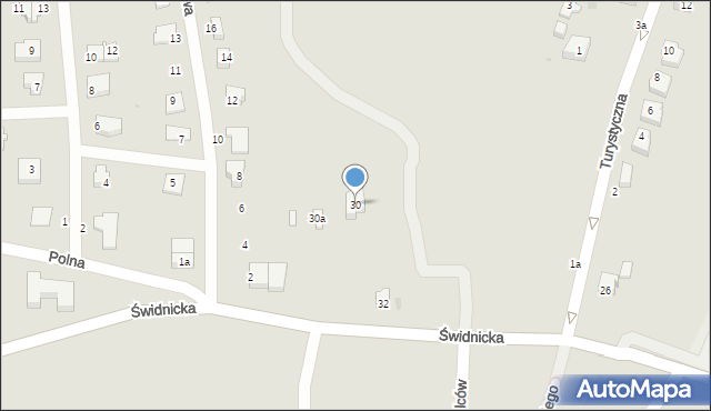 Sobótka, Świdnicka, 30, mapa Sobótka