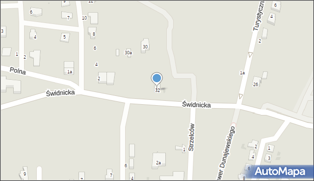 Sobótka, Świdnicka, 32, mapa Sobótka