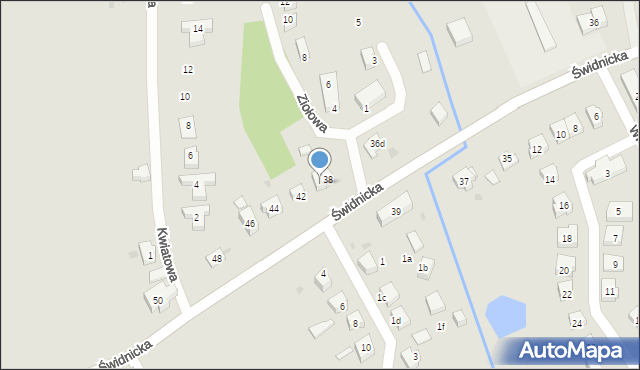 Sobótka, Świdnicka, 40, mapa Sobótka