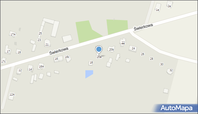 Sokołów Podlaski, Świerkowa, 20a, mapa Sokołów Podlaski
