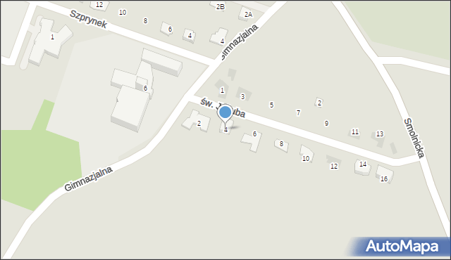 Sośnicowice, św. Jakuba, 4, mapa Sośnicowice