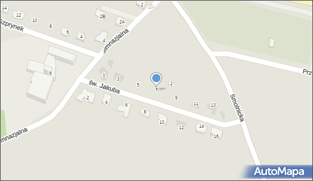 Sośnicowice, św. Jakuba, 7, mapa Sośnicowice