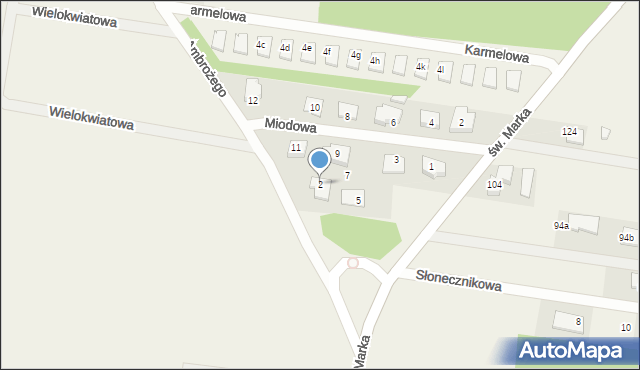 Sowlany, św. Ambrożego, 2, mapa Sowlany