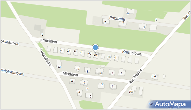 Sowlany, św. Ambrożego, 4h, mapa Sowlany
