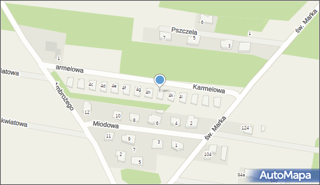 Sowlany, św. Ambrożego, 4j, mapa Sowlany
