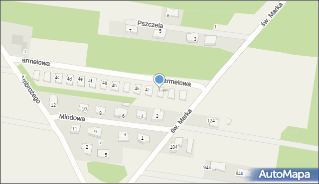 Sowlany, św. Ambrożego, 4m, mapa Sowlany