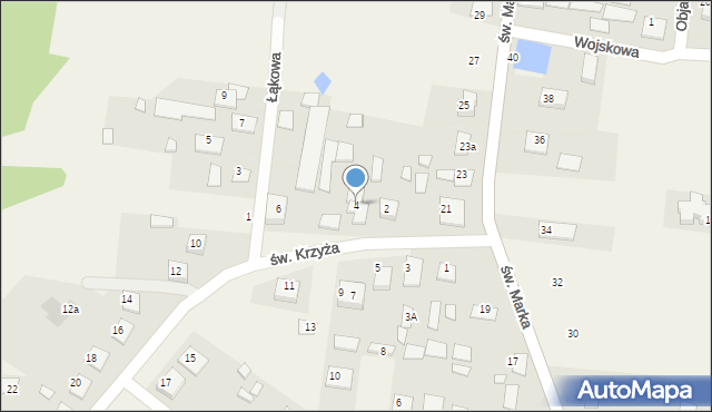 Sowlany, św. Krzyża, 4, mapa Sowlany