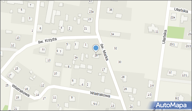 Sowlany, św. Marka, 19, mapa Sowlany