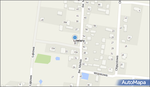 Sowlany, św. Marka, 35, mapa Sowlany