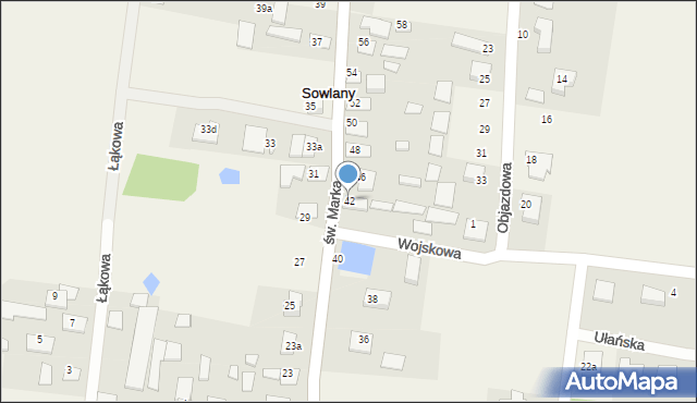 Sowlany, św. Marka, 42, mapa Sowlany