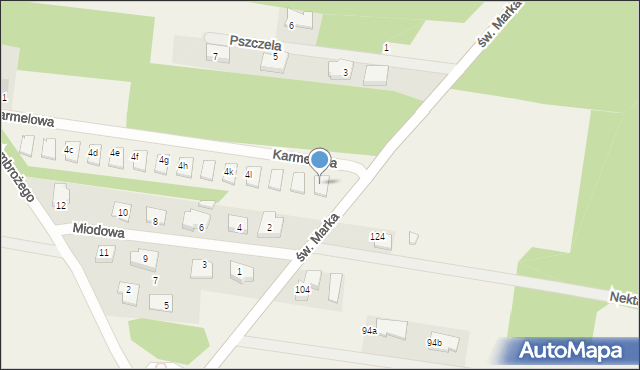 Sowlany, św. Ambrożego, 4p, mapa Sowlany