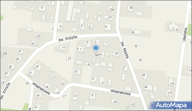 Sowlany, św. Krzyża, 3A, mapa Sowlany