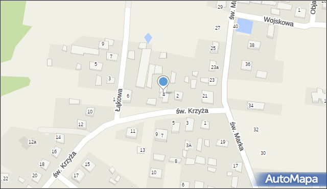 Sowlany, św. Krzyża, 4, mapa Sowlany