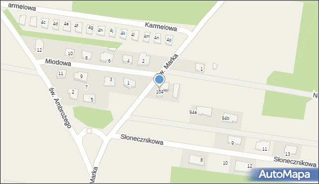 Sowlany, św. Marka, 104, mapa Sowlany