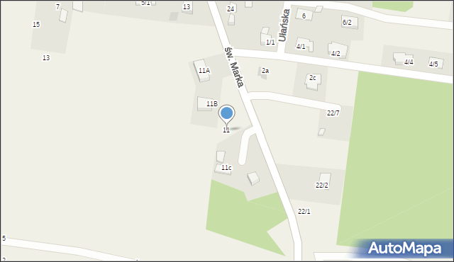 Sowlany, św. Marka, 11, mapa Sowlany