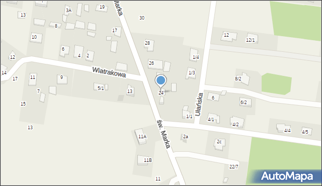 Sowlany, św. Marka, 24, mapa Sowlany