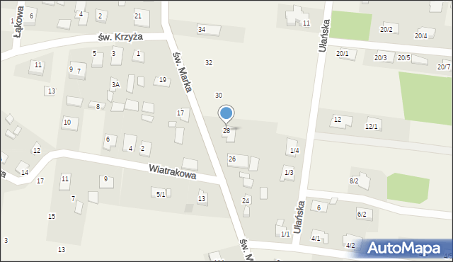 Sowlany, św. Marka, 28, mapa Sowlany