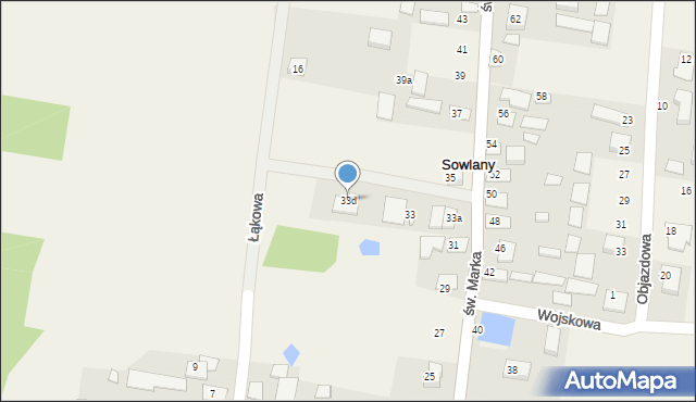 Sowlany, św. Marka, 33d, mapa Sowlany