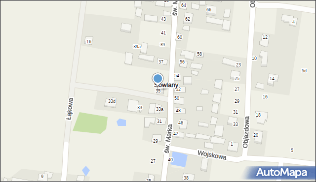 Sowlany, św. Marka, 35, mapa Sowlany