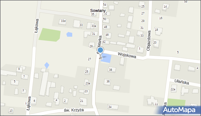 Sowlany, św. Marka, 40, mapa Sowlany