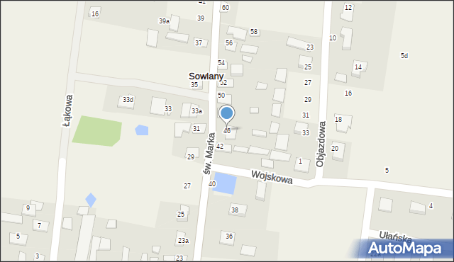 Sowlany, św. Marka, 46, mapa Sowlany