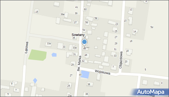 Sowlany, św. Marka, 48, mapa Sowlany