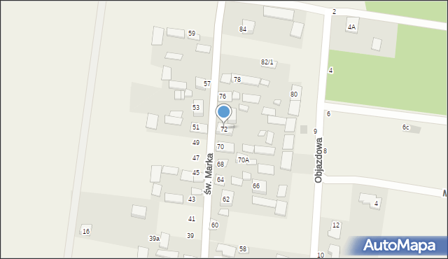 Sowlany, św. Marka, 72, mapa Sowlany