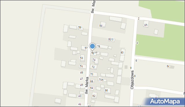Sowlany, św. Marka, 76, mapa Sowlany