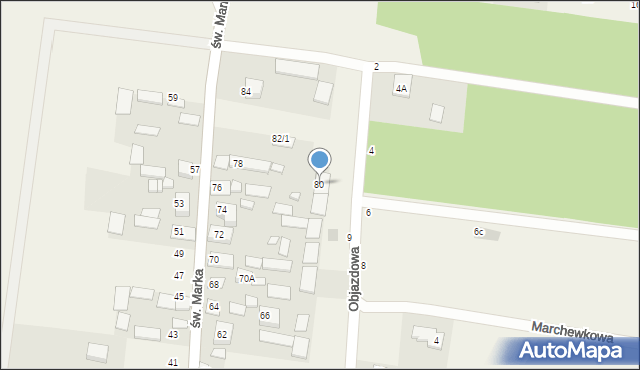 Sowlany, św. Marka, 80, mapa Sowlany