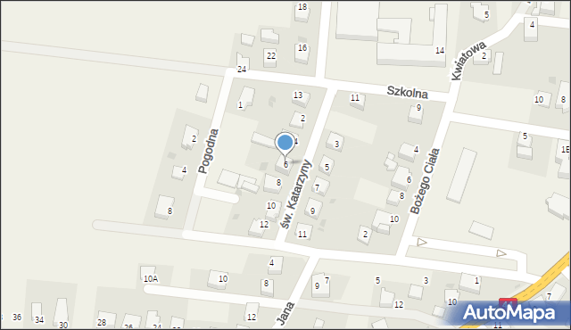 Spytkowice, św. Katarzyny, 6, mapa Spytkowice