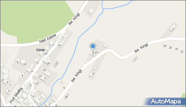 Sromowce Wyżne, św. Kingi, 9, mapa Sromowce Wyżne