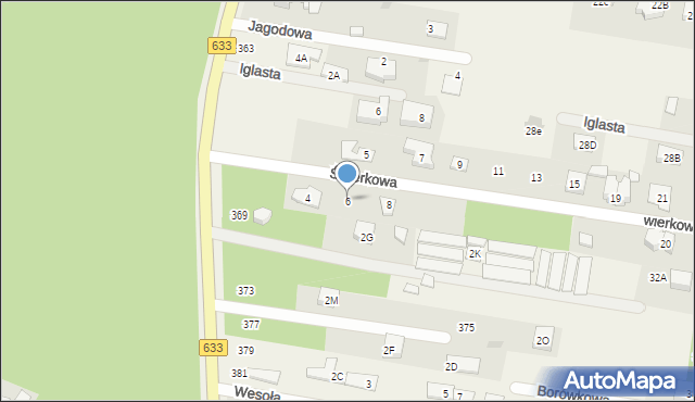 Stanisławów Pierwszy, Świerkowa, 6, mapa Stanisławów Pierwszy