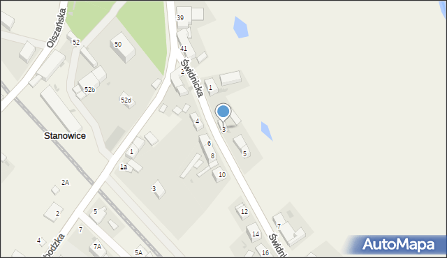 Stanowice, Świdnicka, 3, mapa Stanowice