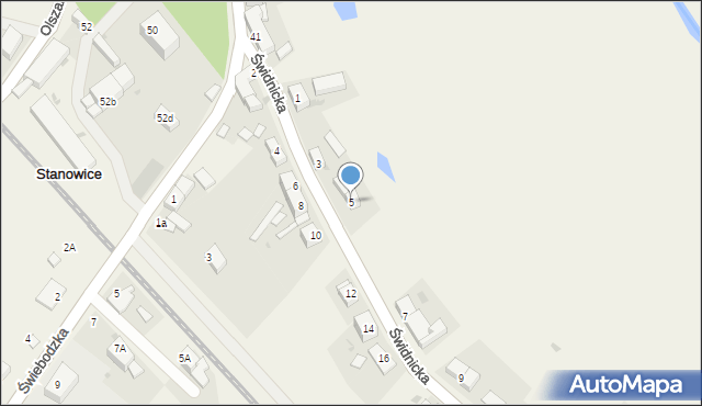 Stanowice, Świdnicka, 5, mapa Stanowice