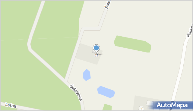 Stara Kiszewa, Świerkowa, 12, mapa Stara Kiszewa