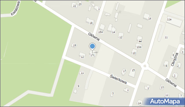 Stare Bosewo, Świerkowa, 10, mapa Stare Bosewo
