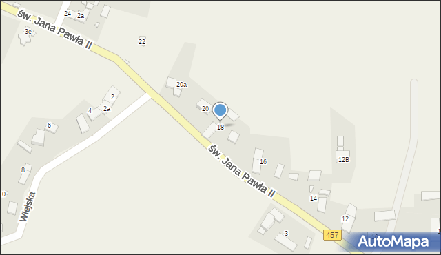 Stare Kolnie, św. Jana Pawła II, 18, mapa Stare Kolnie
