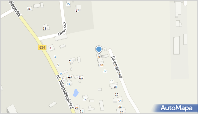 Stare Lipiny, Świętojańska, 6, mapa Stare Lipiny