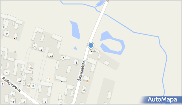 Stary Kraszew, Świętojańska, 10, mapa Stary Kraszew