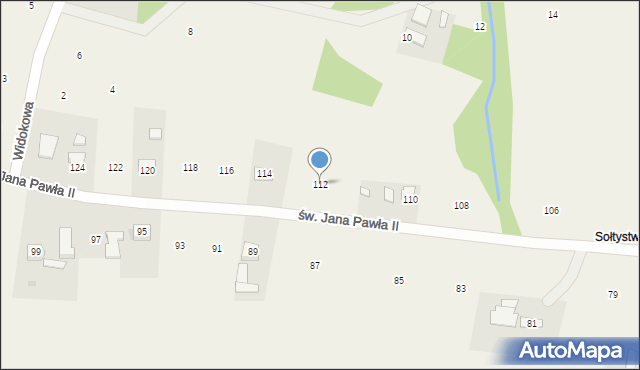 Staszkówka, św. Jana Pawła II, 112, mapa Staszkówka