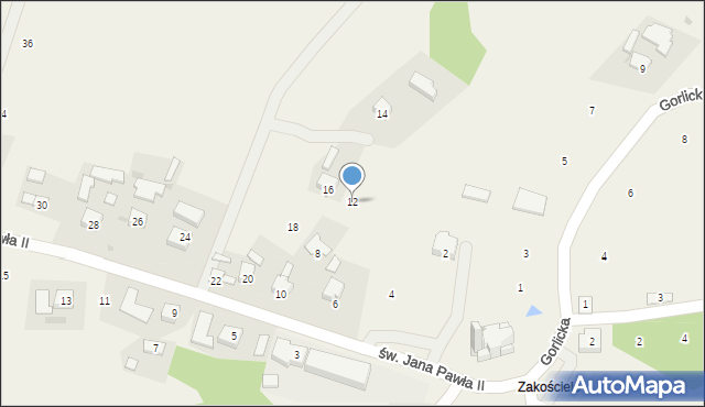 Staszkówka, św. Jana Pawła II, 12, mapa Staszkówka
