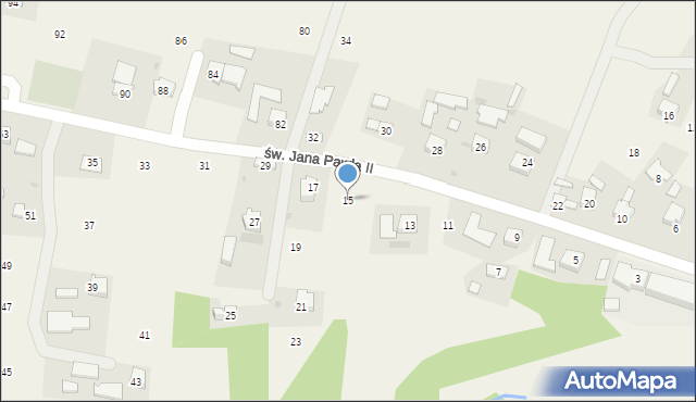 Staszkówka, św. Jana Pawła II, 15, mapa Staszkówka