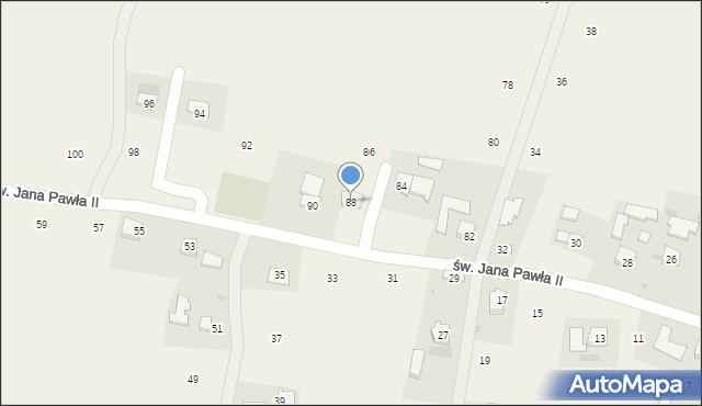 Staszkówka, św. Jana Pawła II, 88, mapa Staszkówka